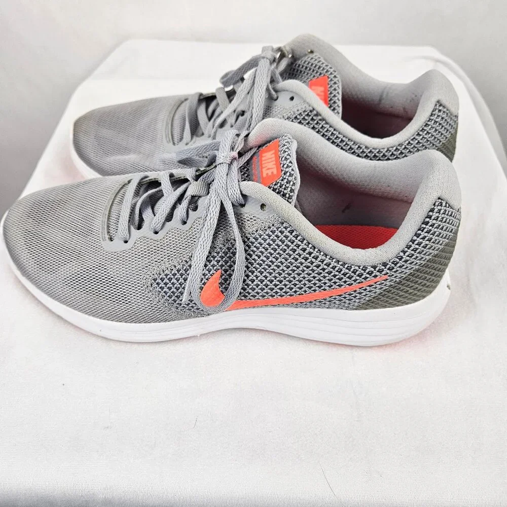 Nike Womens Revolution 3 Gray Running Shoes Size 10 - Picture 5 of 7